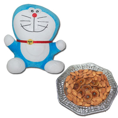 "Doraemon BST -8908, Dryfruit Thali - Click here to View more details about this Product